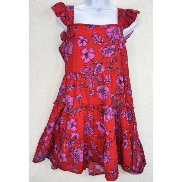 Band of The Free Women's Red Floral Dress Size Medium NWT - Picture 1 of 14